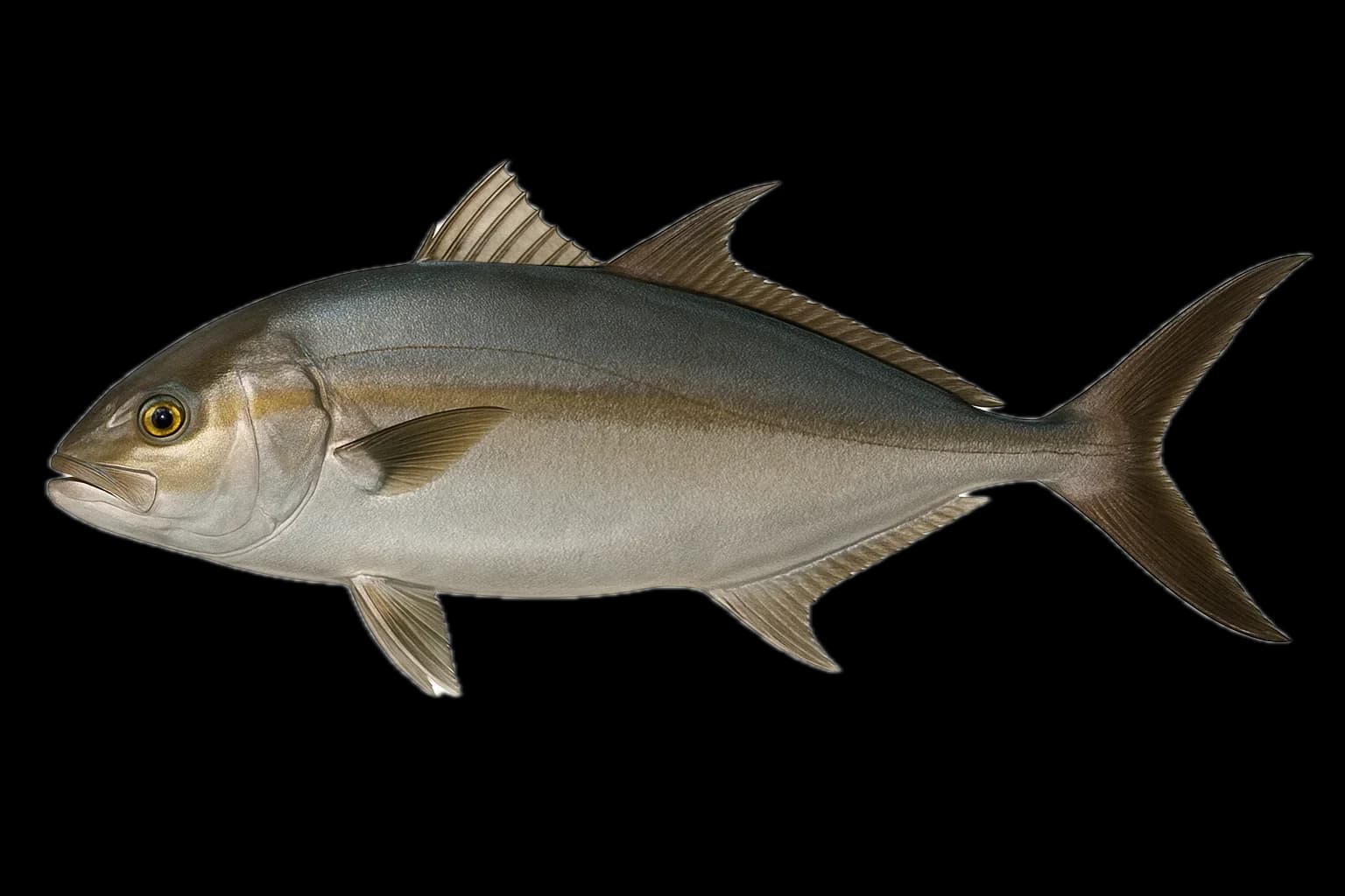 Almaco Jack (Kahala) (Seriola rivoliana) — sea-fishing target species photographed in marine habitat