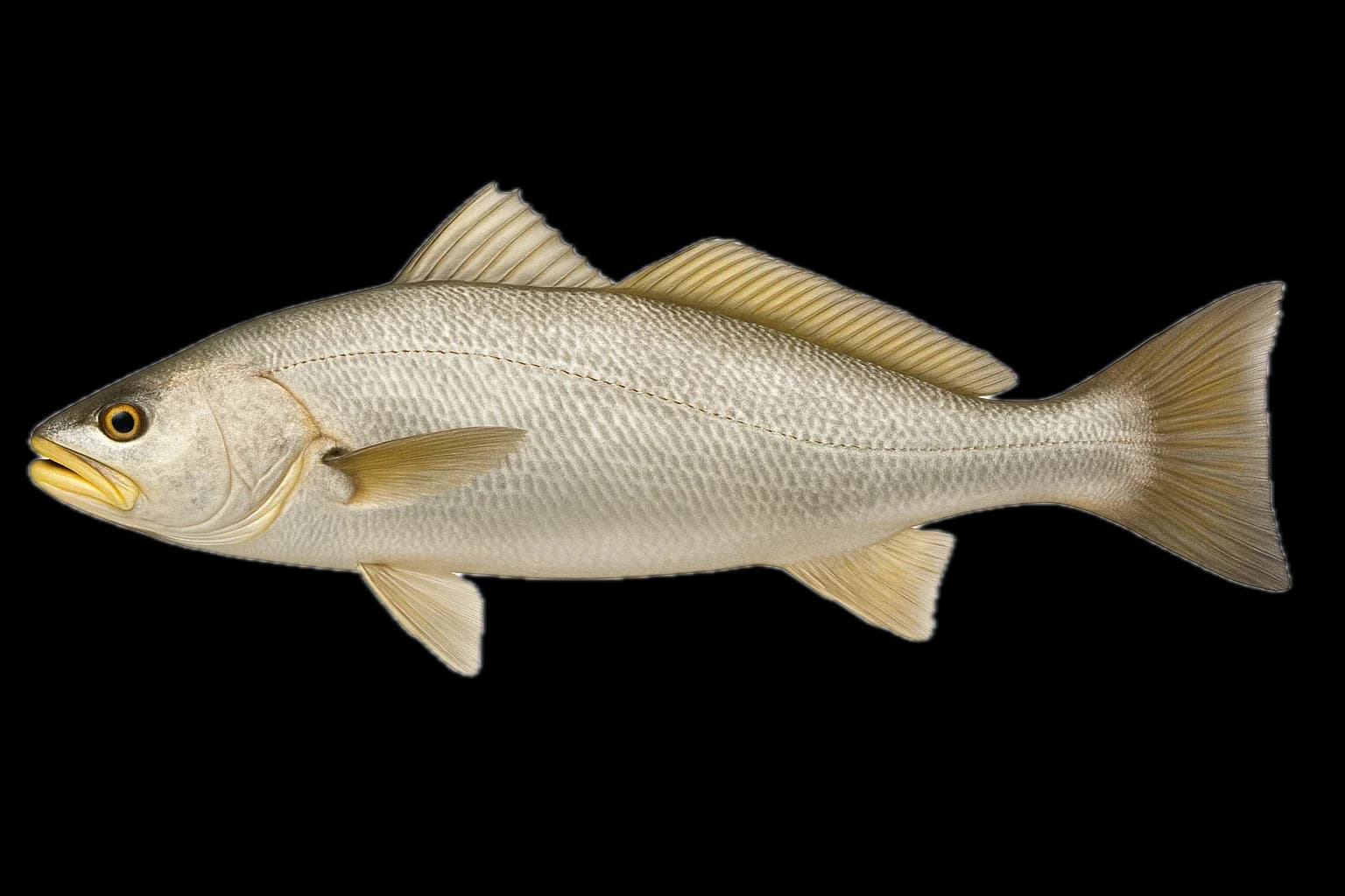 Silver Kob (Geelbek) (Argyrosomus inodorus) — sea-fishing target species photographed in marine habitat
