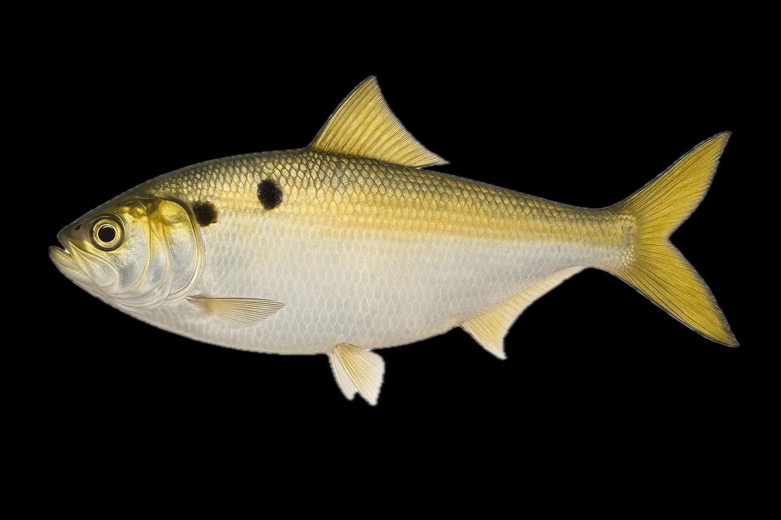 Atlantic Menhaden (Brevoortia tyrannus) — sea-fishing target species photographed in marine habitat