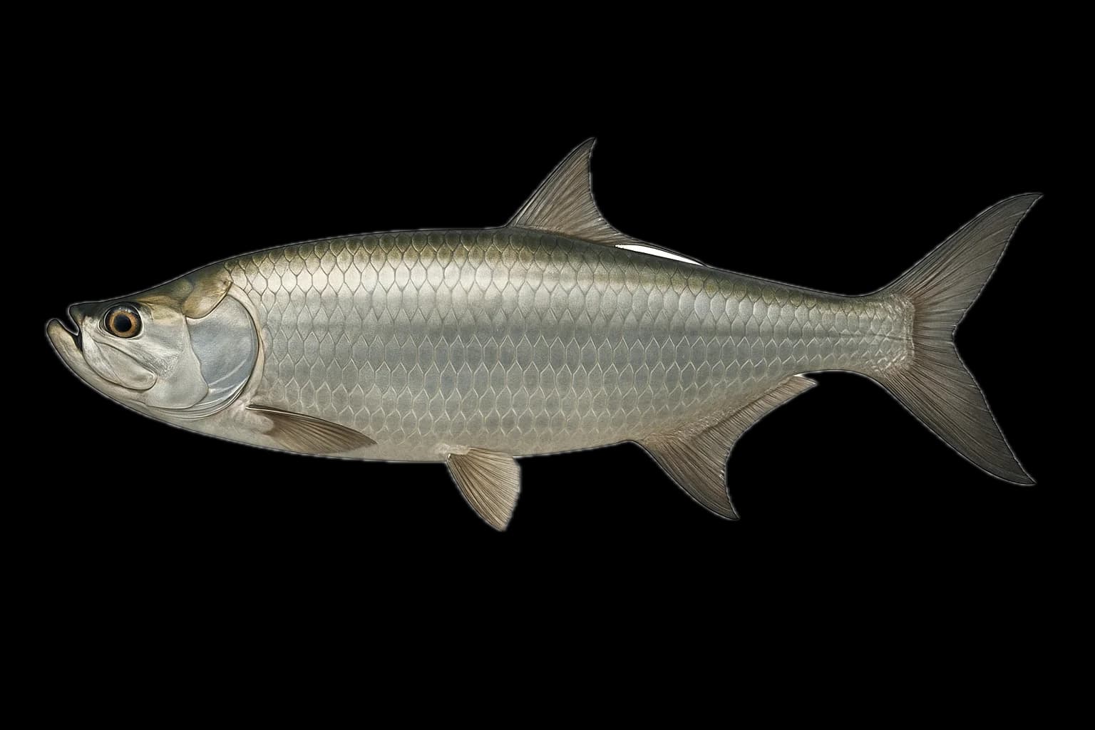 Atlantic Tarpon (Megalops atlanticus) — sea-fishing target species photographed in marine habitat