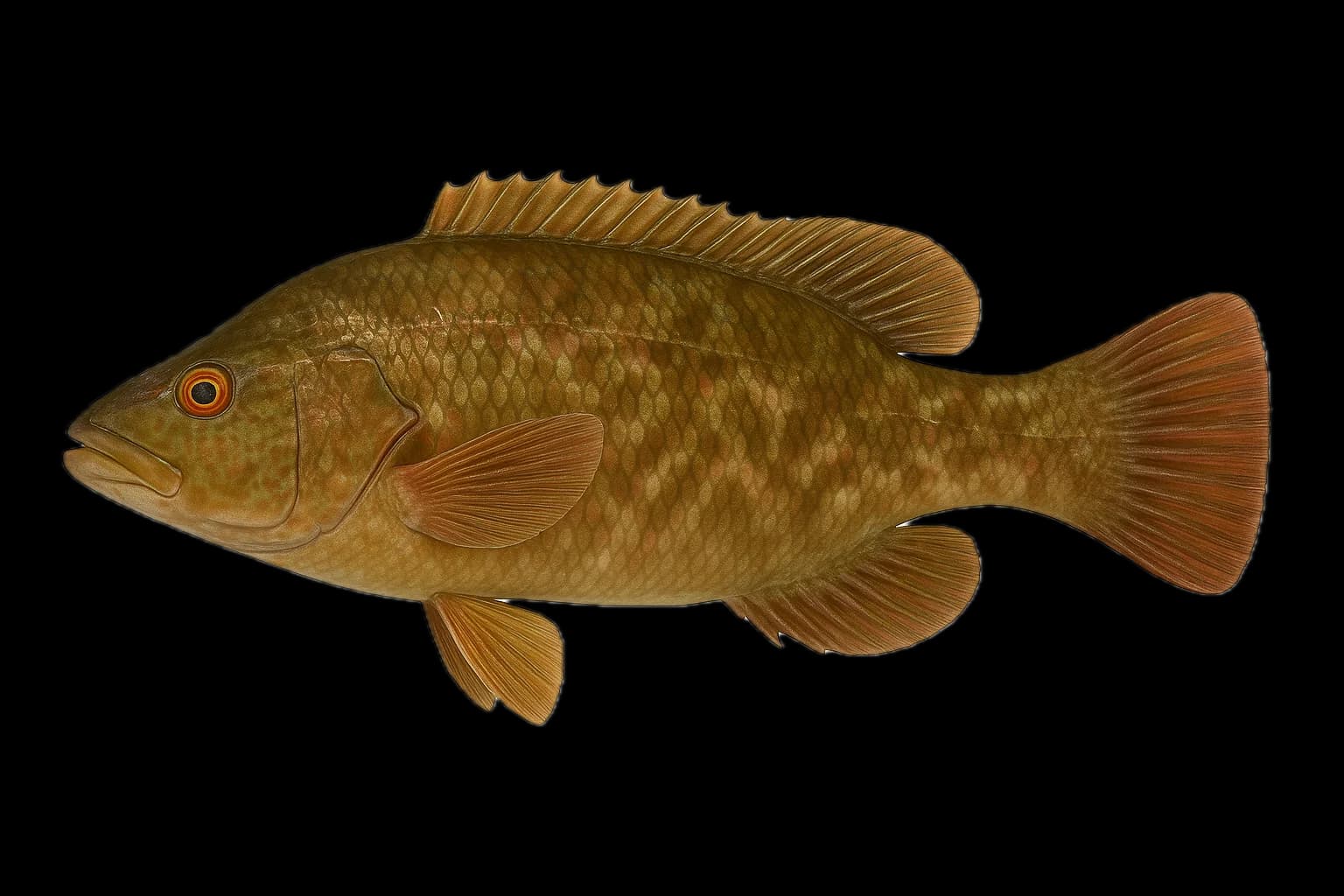 Ballan Wrasse (Labrus bergylta) — sea-fishing target species photographed in marine habitat