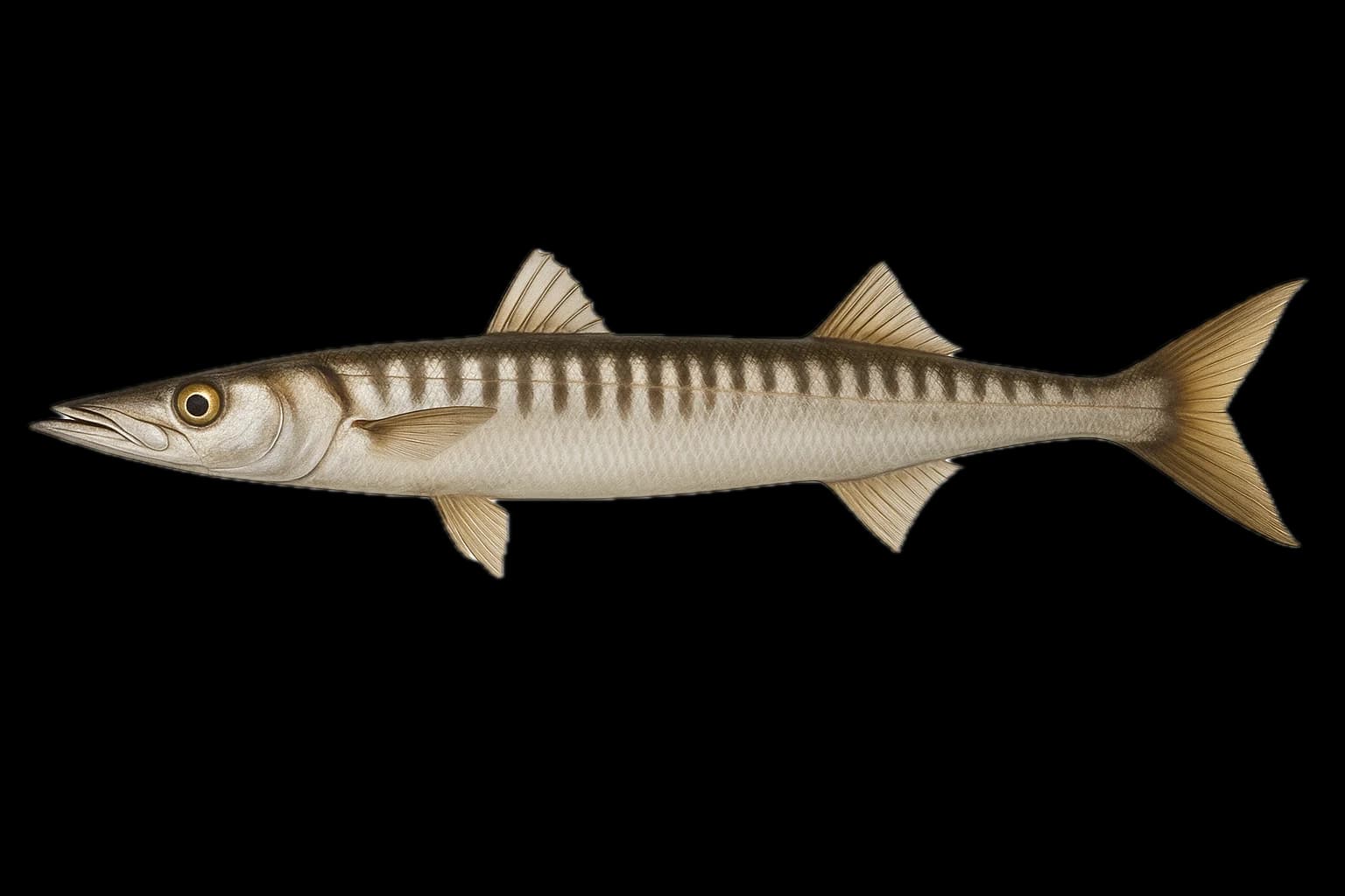 European Barracuda (Sphyraena sphyraena) — sea-fishing target species photographed in marine habitat