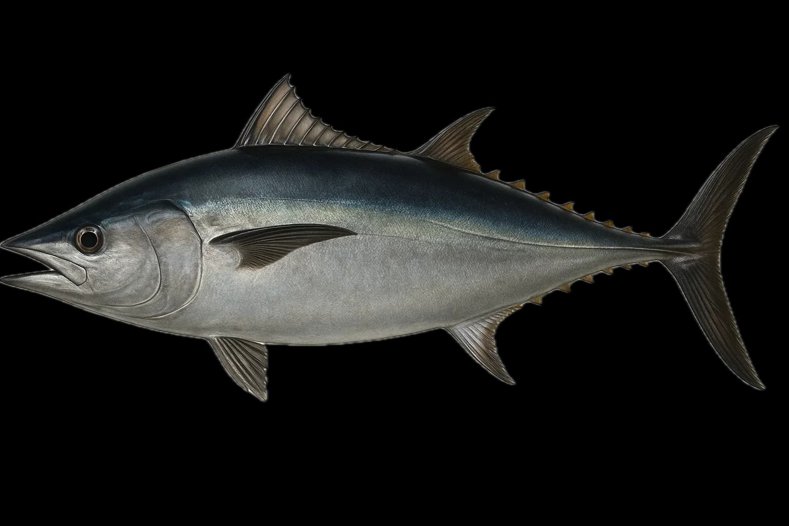 Blackfin Tuna (Thunnus atlanticus) — sea-fishing target species photographed in marine habitat