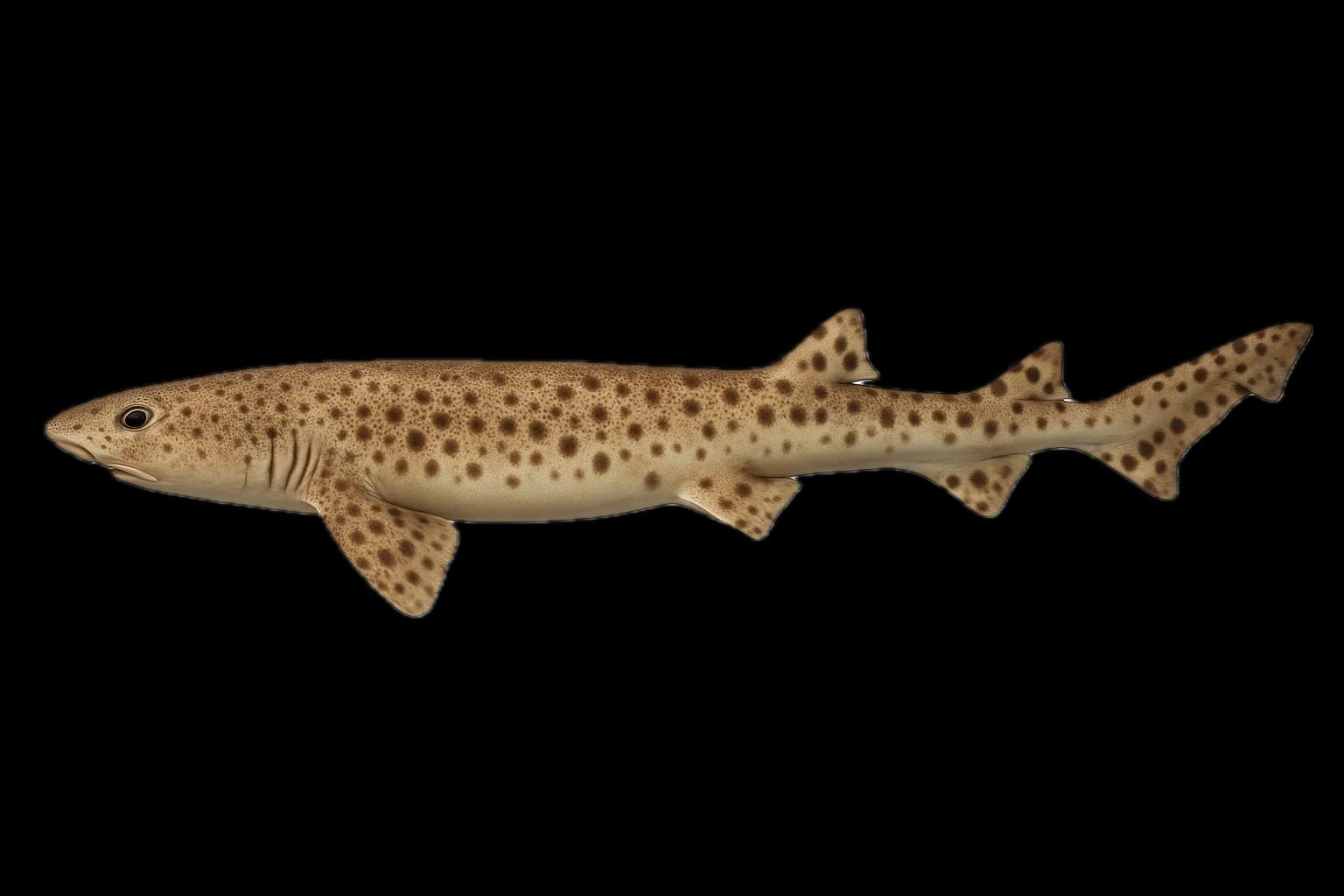 Bull Huss (Scyliorhinus stellaris) — sea-fishing target species photographed in marine habitat