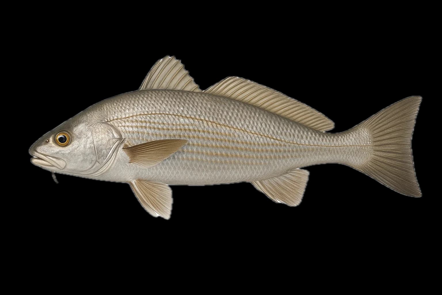 Canary Drum (Umbrina canariensis) — sea-fishing target species photographed in marine habitat