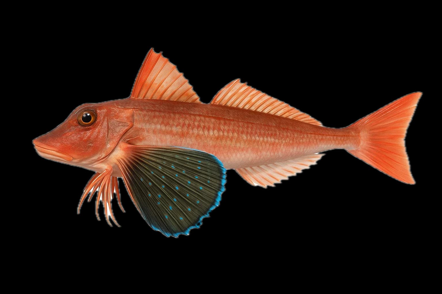 Australasian Red Gurnard (Kumu) (Chelidonichthys kumu) — sea-fishing target species photographed in marine habitat