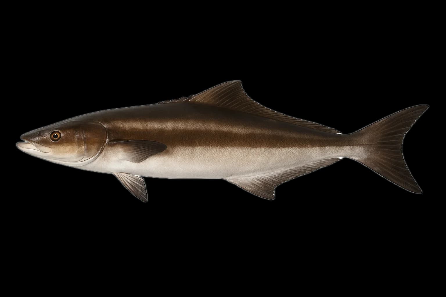 Cobia (Rachycentron canadum) — sea-fishing target species photographed in marine habitat