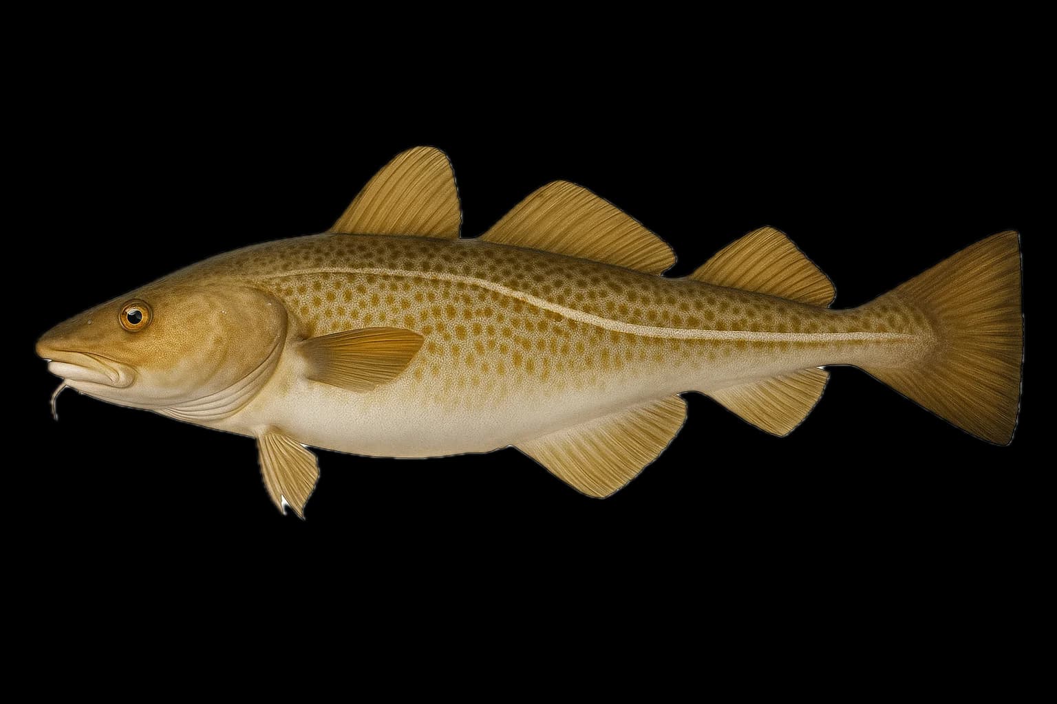 Atlantic Cod (Gadus morhua) — sea-fishing target species photographed in marine habitat