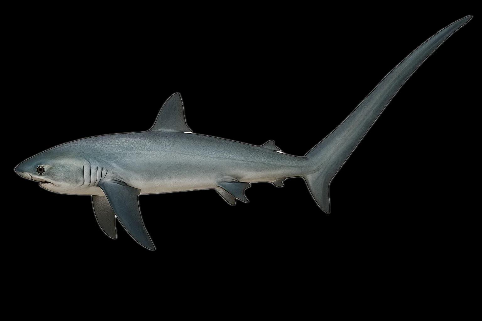 Common Thresher (Alopias vulpinus) — sea-fishing target species photographed in marine habitat