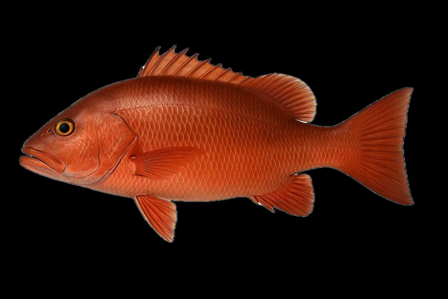 Cubera Snapper (Lutjanus cyanopterus) — sea-fishing target species photographed in marine habitat