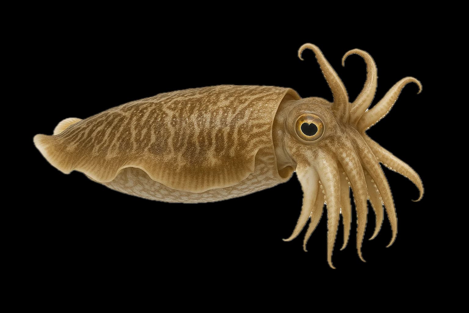 Common Cuttlefish (Sepia officinalis) — sea-fishing target species photographed in marine habitat