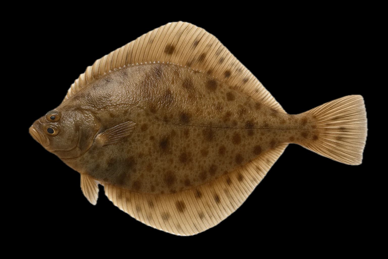 Dab (Limanda limanda) — sea-fishing target species photographed in marine habitat