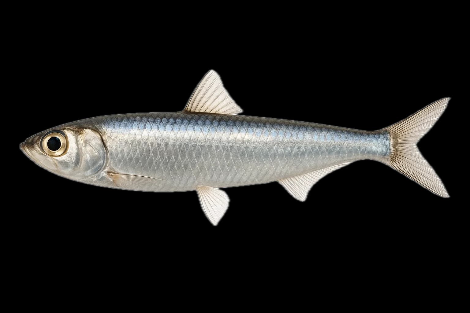 Peruvian Anchoveta (Engraulis ringens) — sea-fishing target species photographed in marine habitat