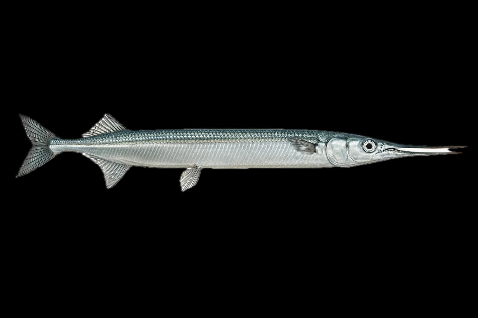 Garfish (Needlefish) (Belone belone) — sea-fishing target species photographed in marine habitat