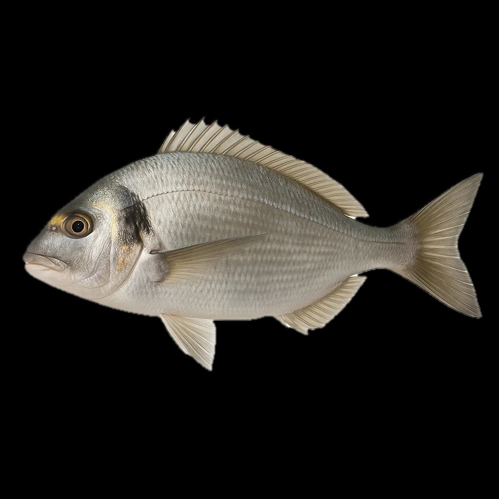 Gilthead Seabream (Sparus aurata) — sea-fishing target species photographed in marine habitat