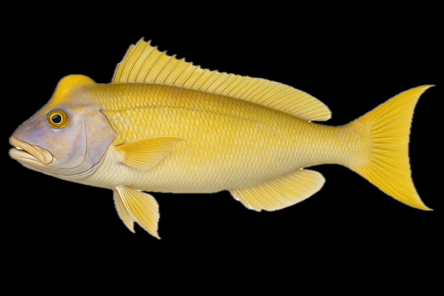 Golden Tilefish (Lopholatilus chamaeleonticeps) — sea-fishing target species photographed in marine habitat