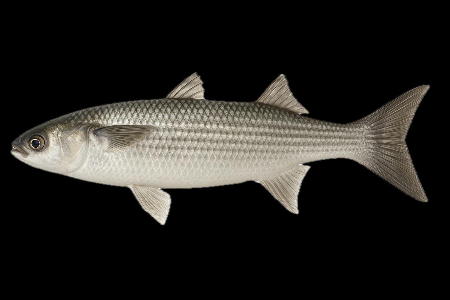 Grey Mullet (Mugil cephalus) — sea-fishing target species photographed in marine habitat