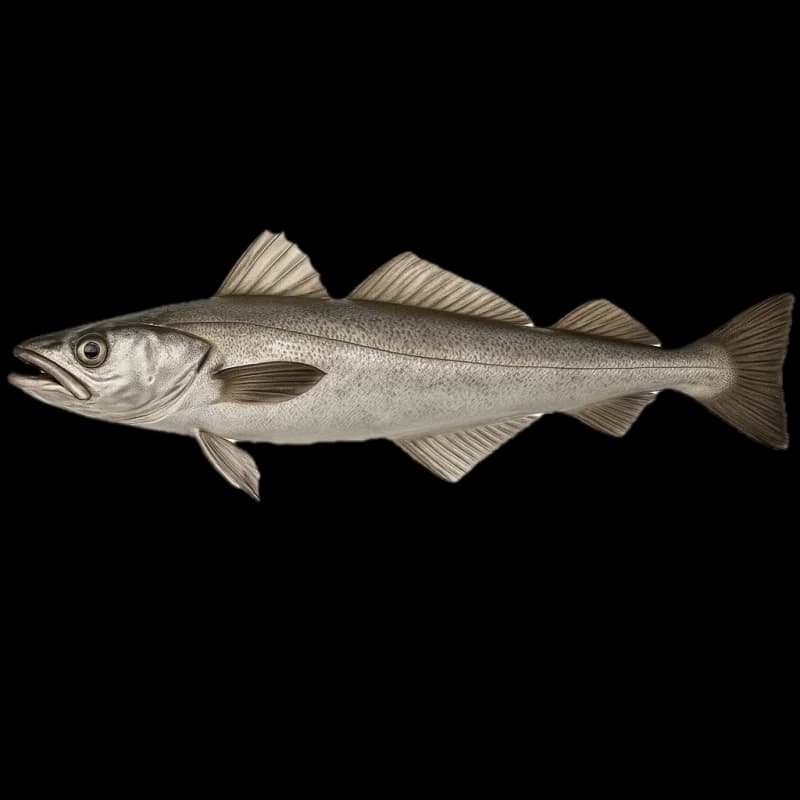European hake (Merluccius merluccius) — sea-fishing target species photographed in marine habitat