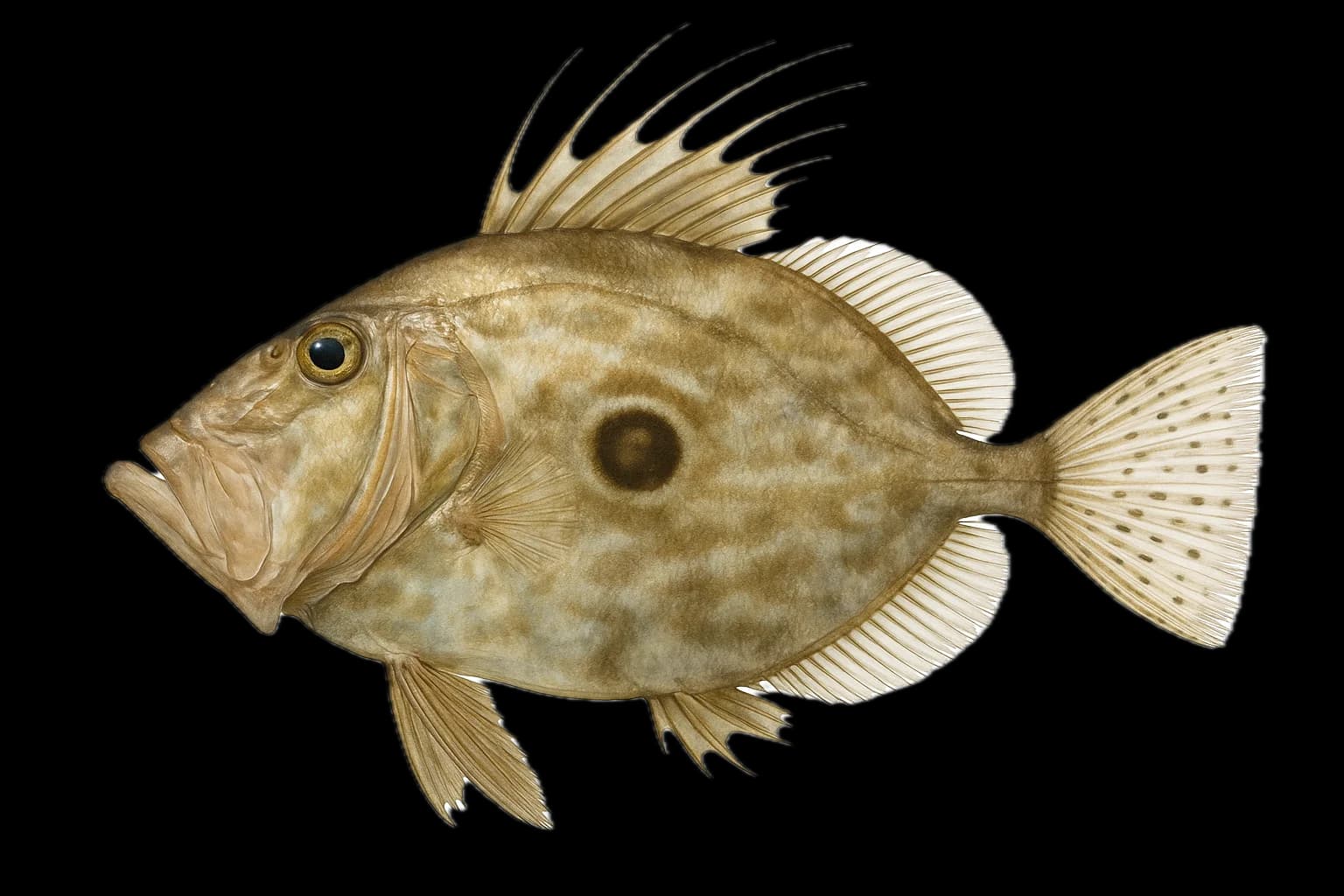 John Dory (Zeus faber) — sea-fishing target species photographed in marine habitat