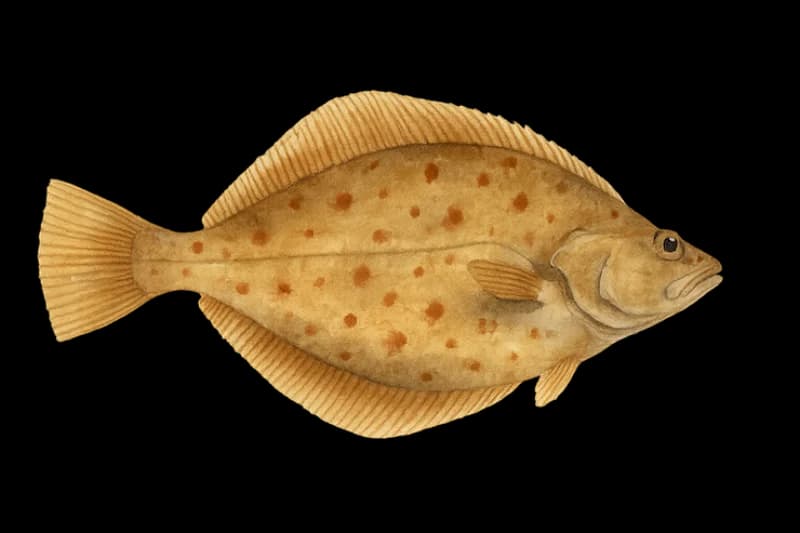 Lemon Sole (Microstomus kitt) — sea-fishing target species photographed in marine habitat