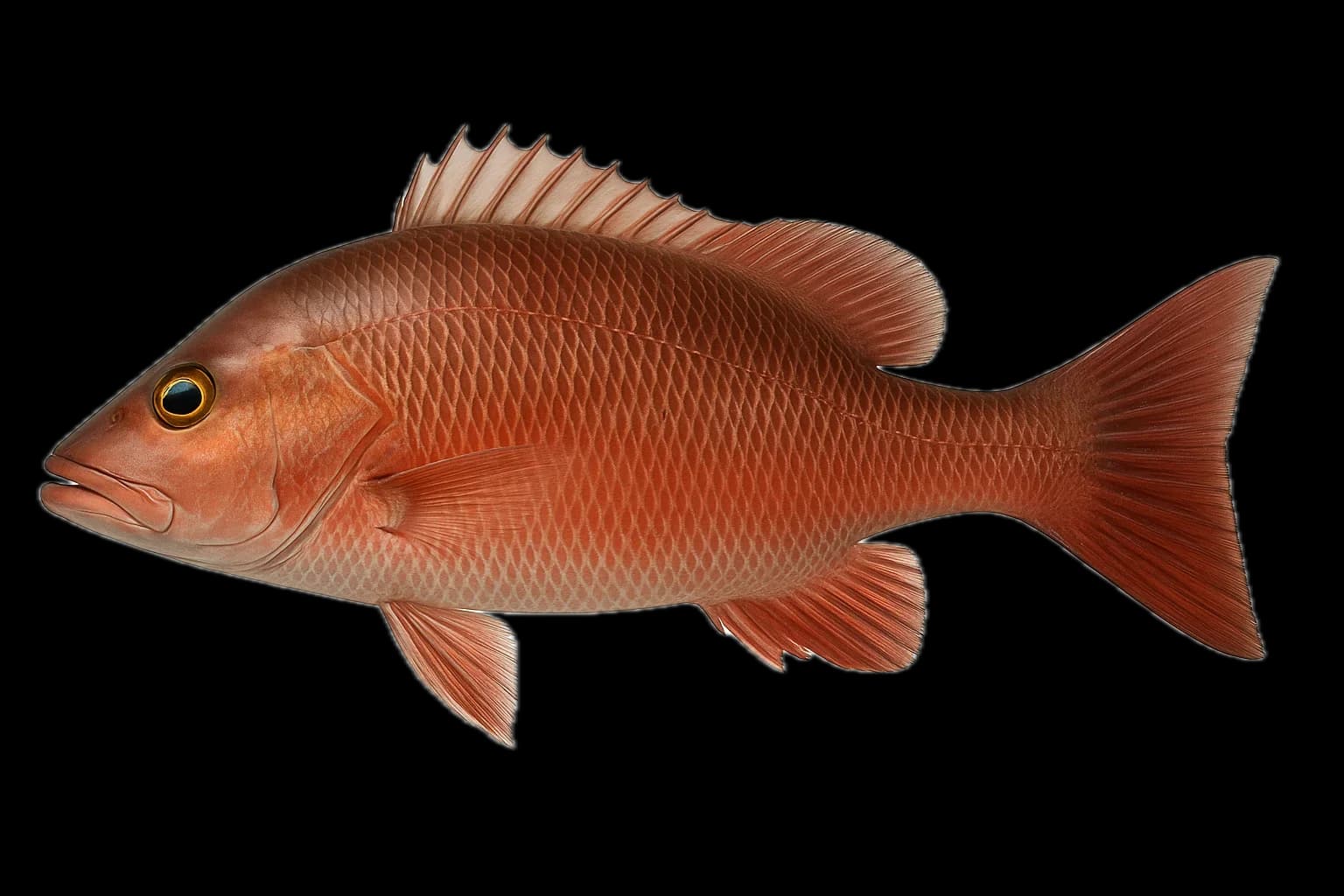 Mangrove Snapper (Lutjanus griseus) — sea-fishing target species photographed in marine habitat