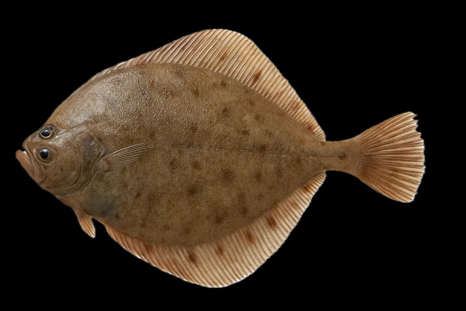 Megrim (Lepidorhombus whiffiagonis) — sea-fishing target species photographed in marine habitat