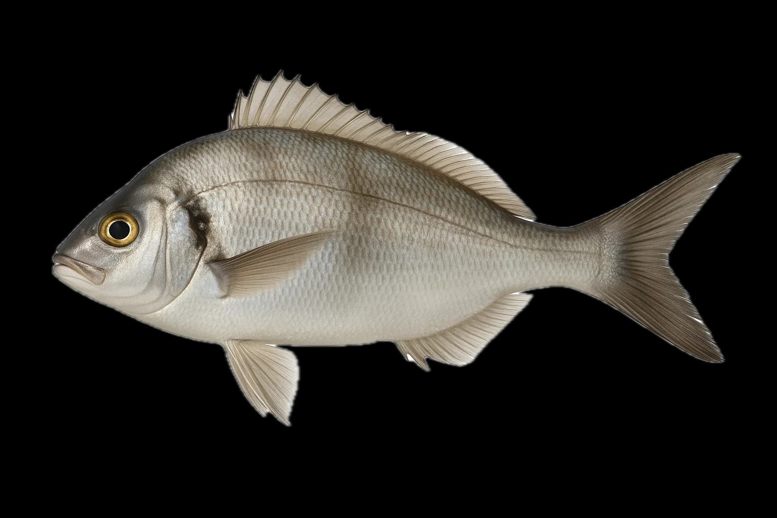 Tarakihi (Nemadactylus macropterus) — sea-fishing target species photographed in marine habitat
