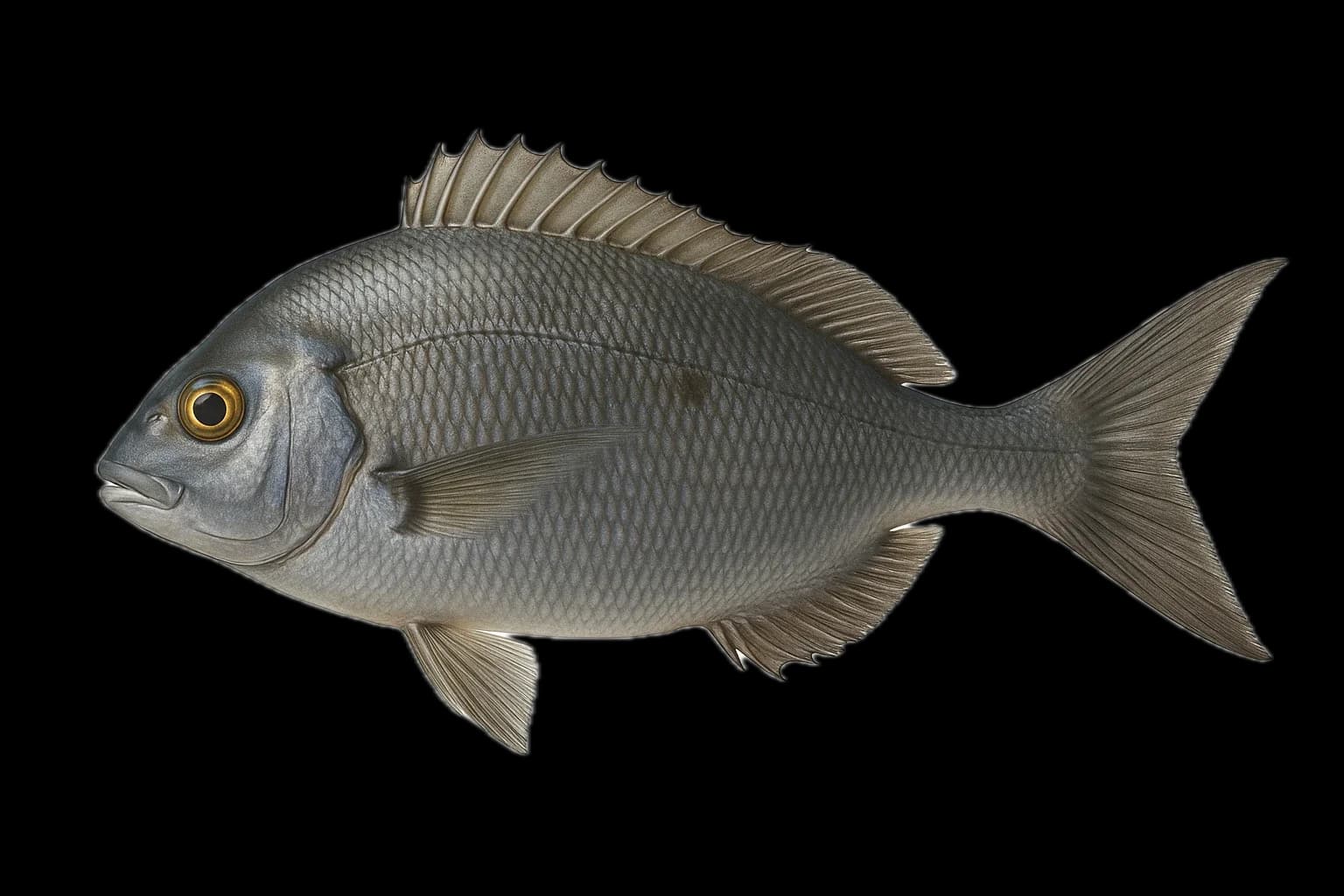 Hottentot Seabream (Pachymetopon blochii) — sea-fishing target species photographed in marine habitat