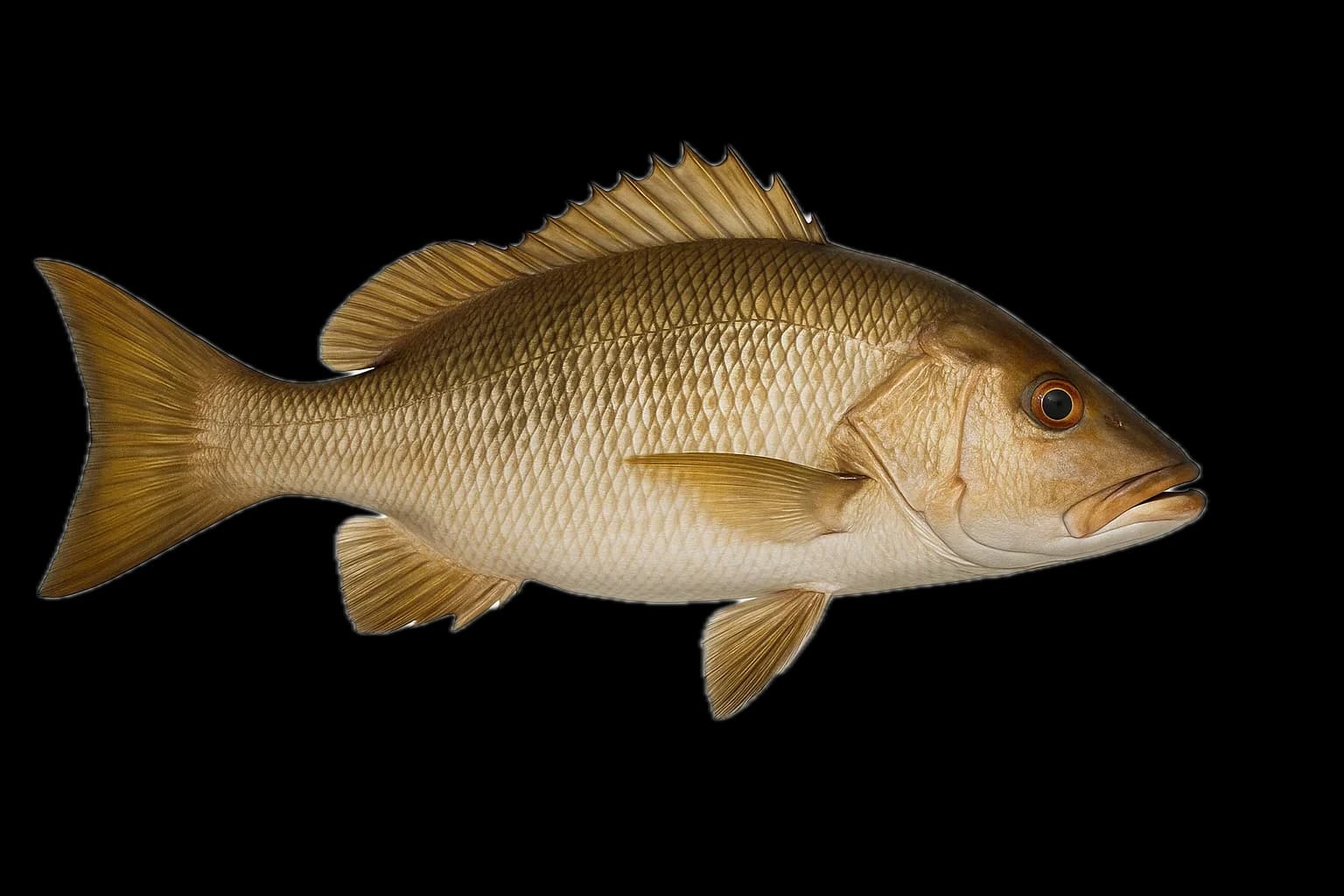 Pacific Dog Snapper (Lutjanus novemfasciatus) — sea-fishing target species photographed in marine habitat