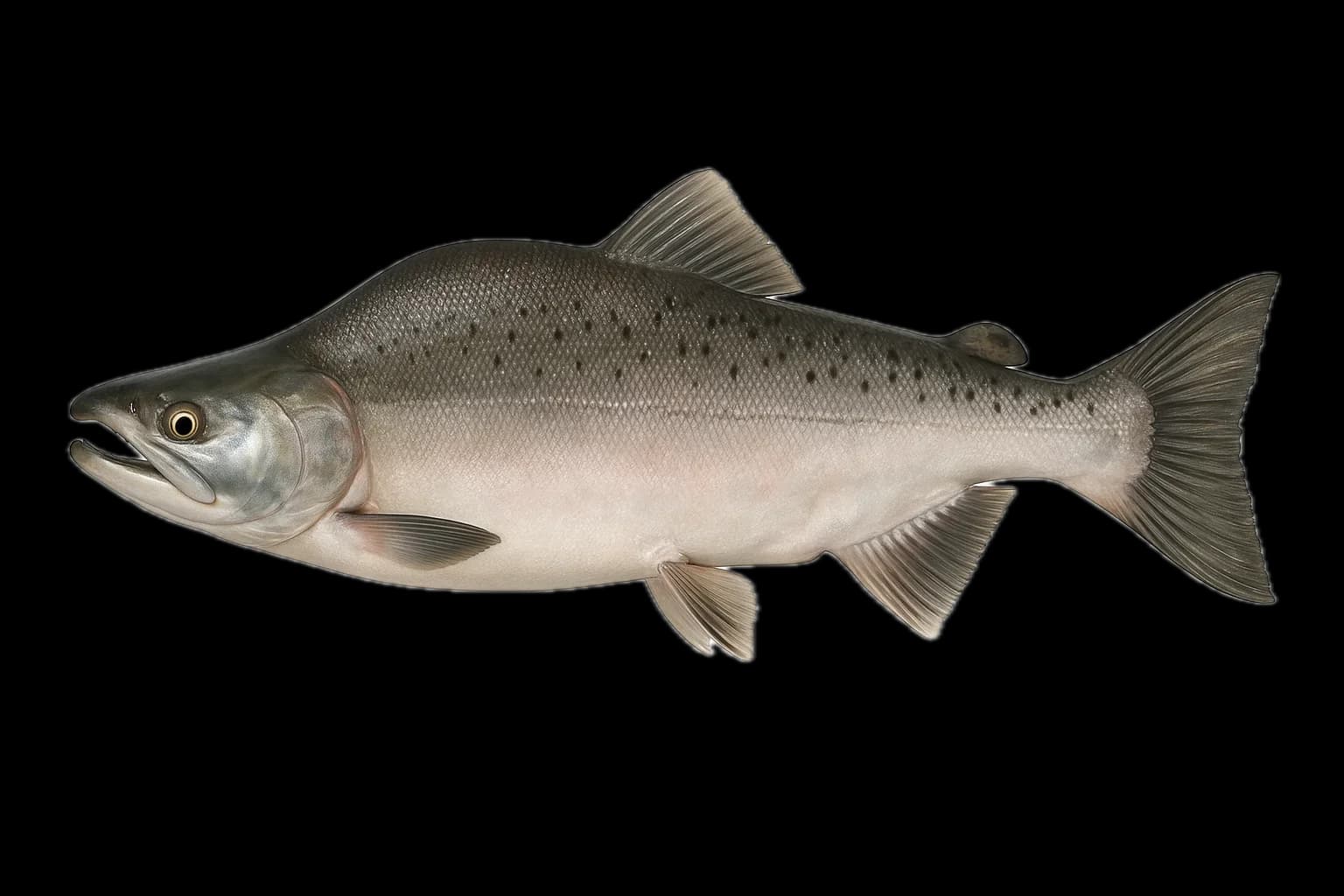 Pink Salmon (Oncorhynchus gorbuscha) — sea-fishing target species photographed in marine habitat