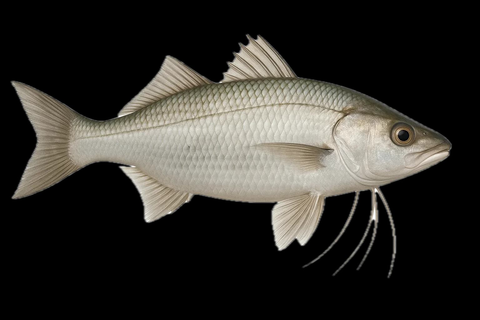 Moi (Pacific Threadfin) (Polydactylus sexfilis) — sea-fishing target species photographed in marine habitat