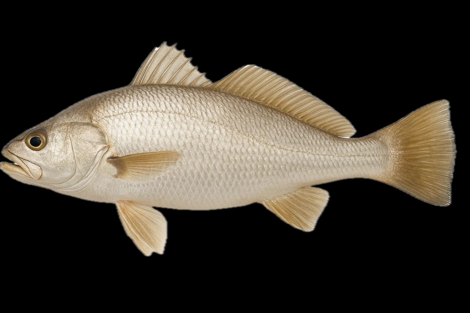 Cassava Croaker (Pseudotolithus senegalensis) — sea-fishing target species photographed in marine habitat