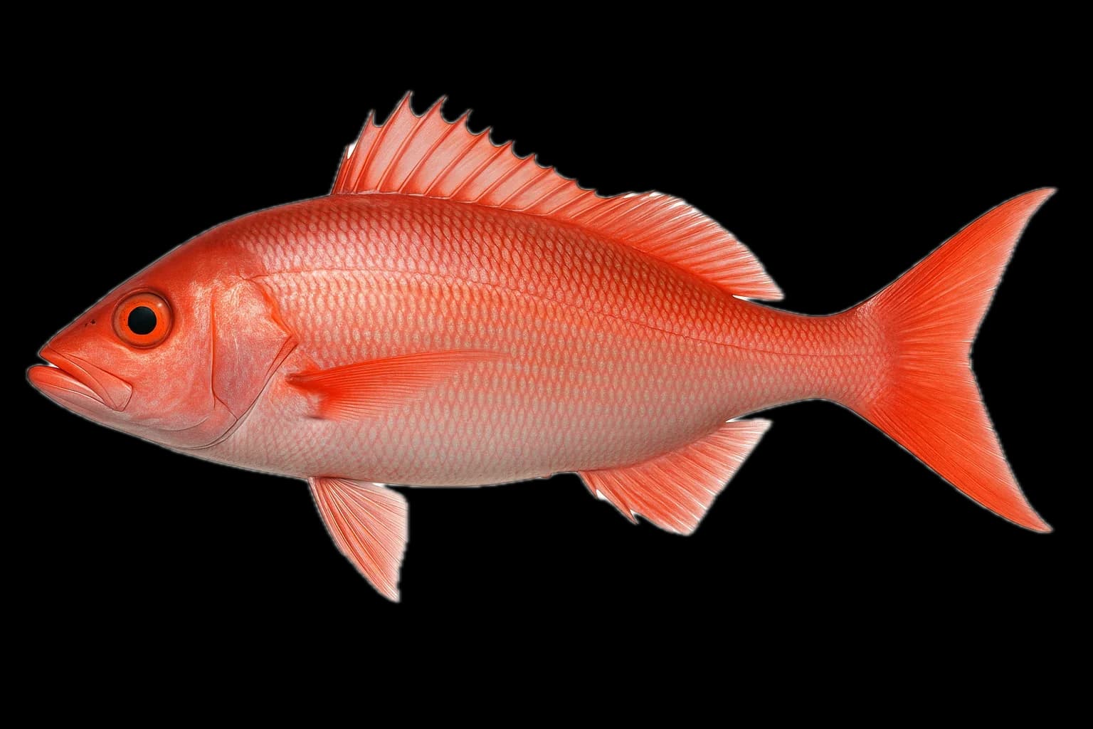 Queen Snapper (Etelis oculatus) — sea-fishing target species photographed in marine habitat