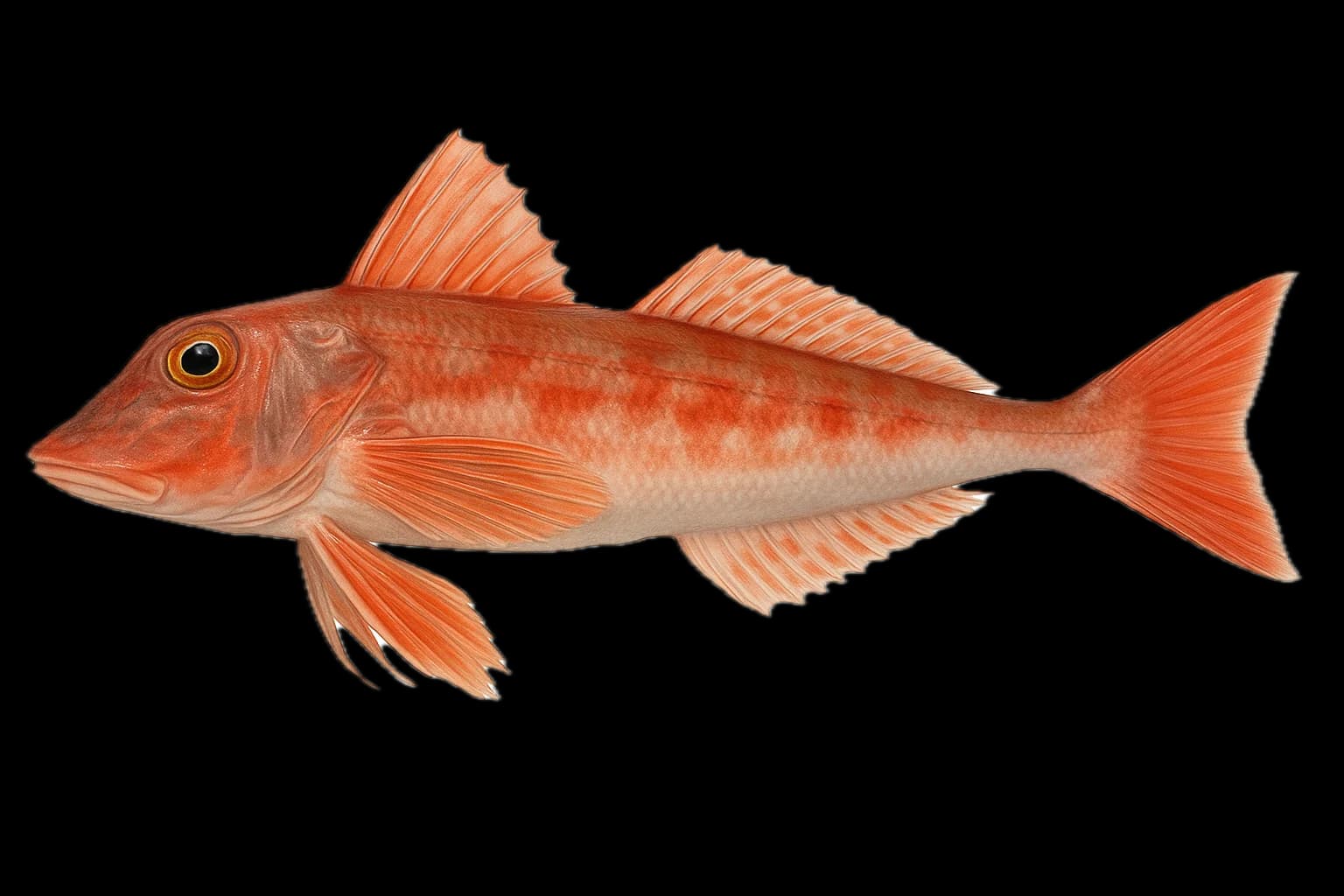 Red Gurnard (Chelidonichthys cuculus) — sea-fishing target species photographed in marine habitat