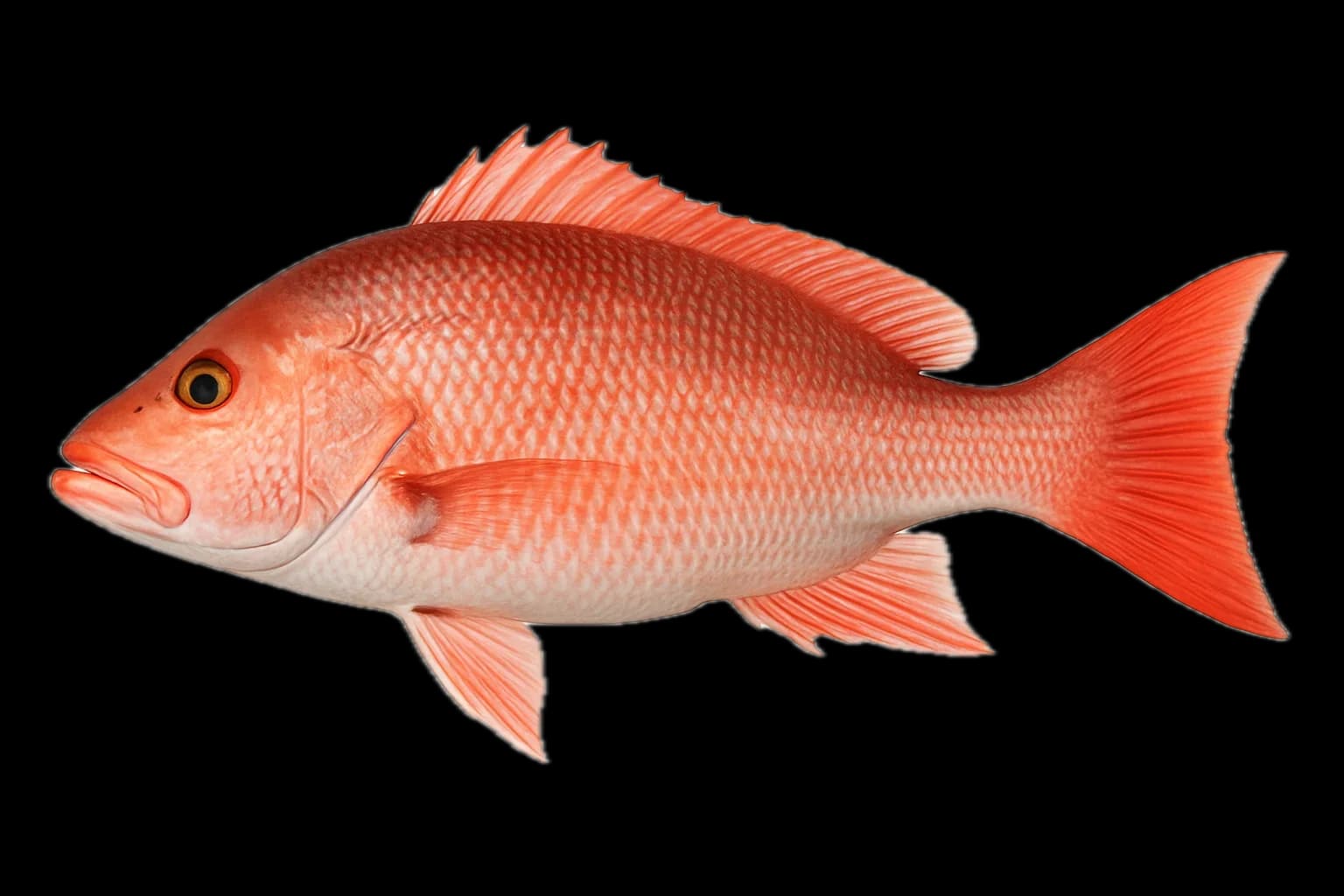 Red Snapper (Lutjanus campechanus) — sea-fishing target species photographed in marine habitat