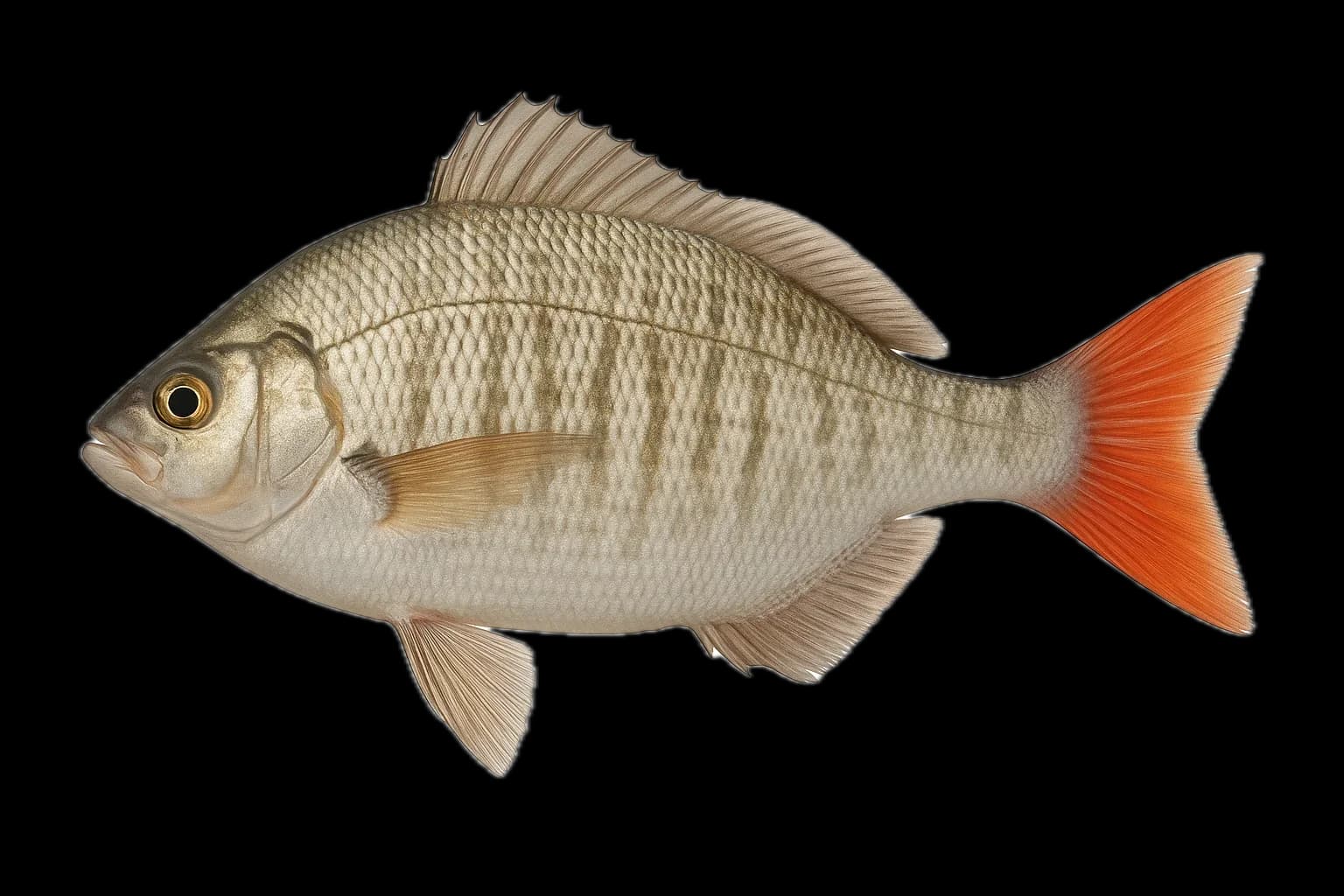 Redtail Surfperch (Amphistichus rhodoterus) — sea-fishing target species photographed in marine habitat