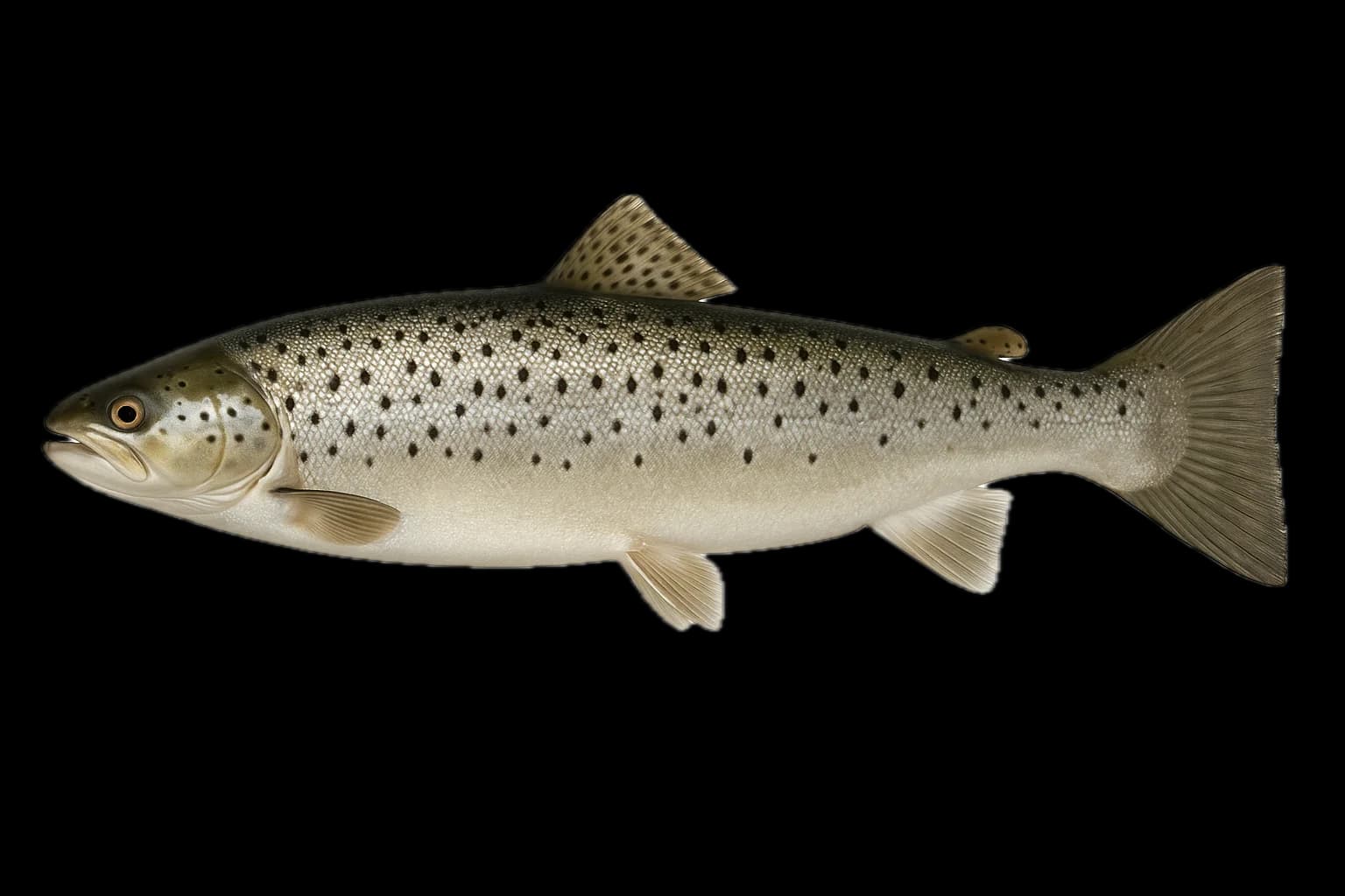 Sea Trout (Salmo trutta) — sea-fishing target species photographed in marine habitat