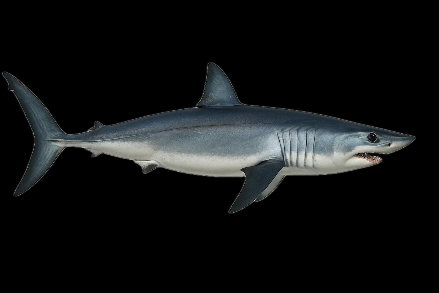 Shortfin Mako (Isurus oxyrinchus) — sea-fishing target species photographed in marine habitat