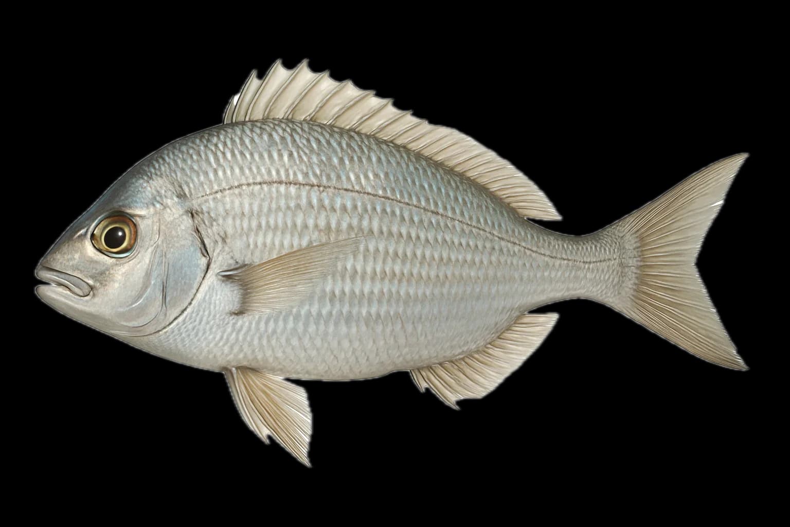 Scup (Stenotomus chrysops) — sea-fishing target species photographed in marine habitat
