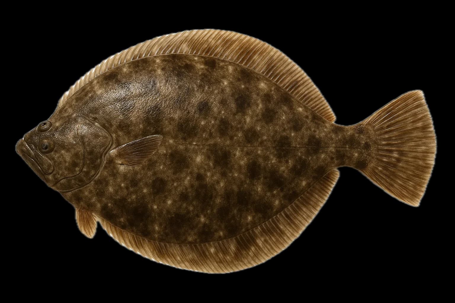 Summer Flounder (Fluke) (Paralichthys dentatus) — sea-fishing target species photographed in marine habitat