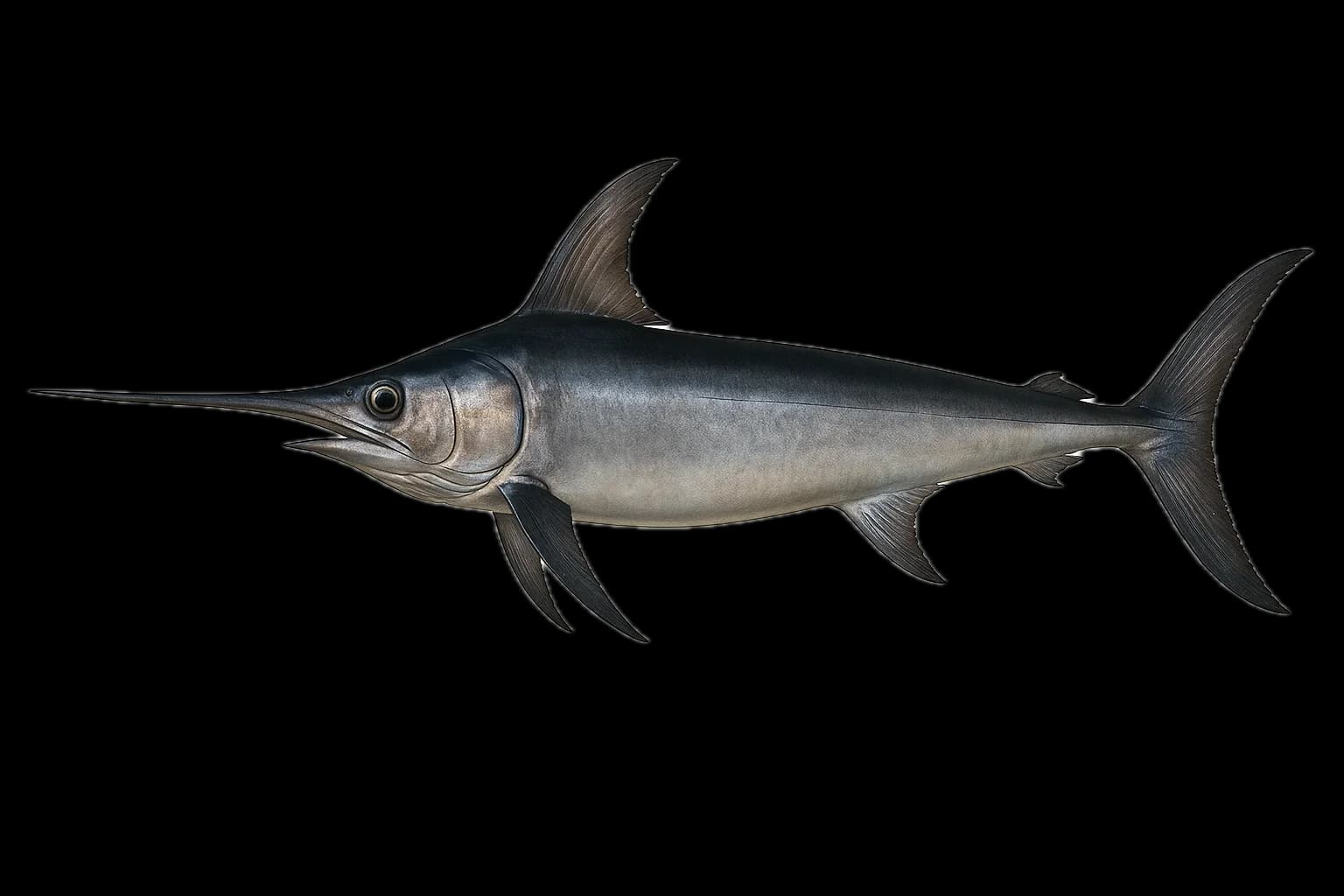 Swordfish (Xiphias gladius) — sea-fishing target species photographed in marine habitat