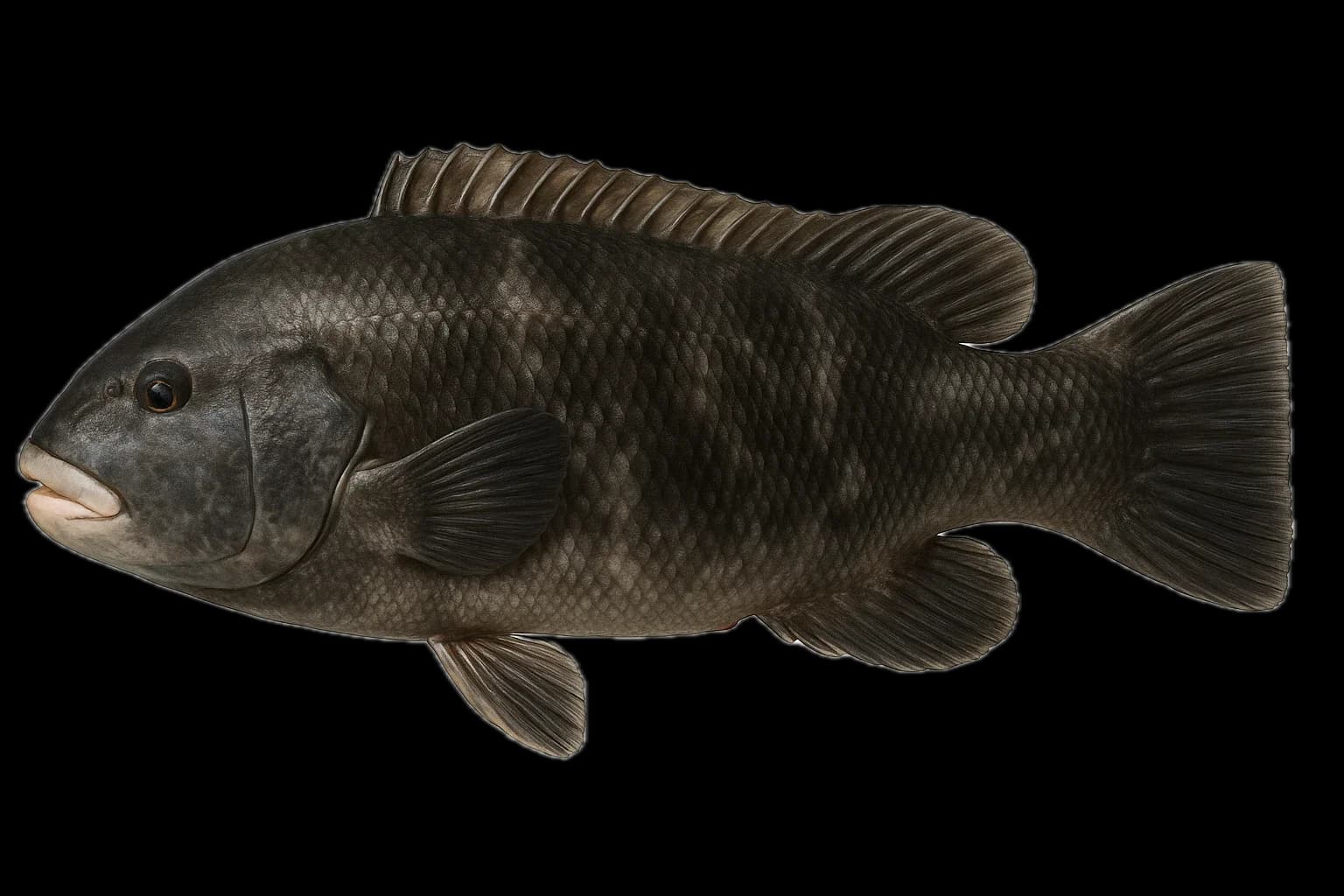 Tautog (Tautoga onitis) — sea-fishing target species photographed in marine habitat