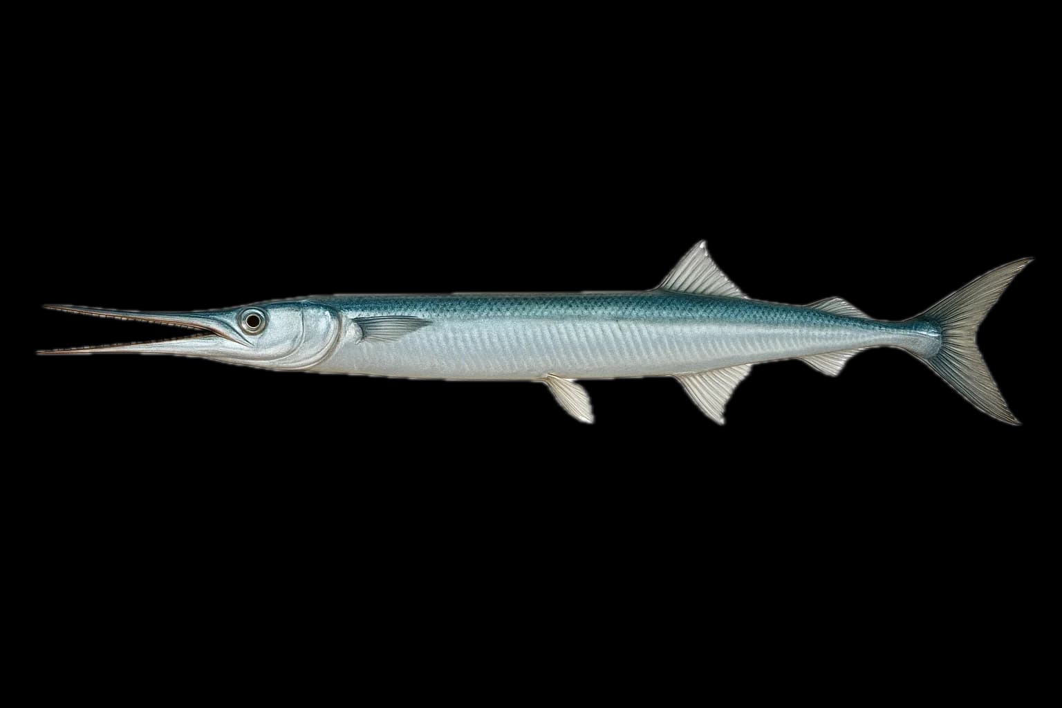 Aha (Hound Needlefish) (Tylosurus crocodilus) — sea-fishing target species photographed in marine habitat