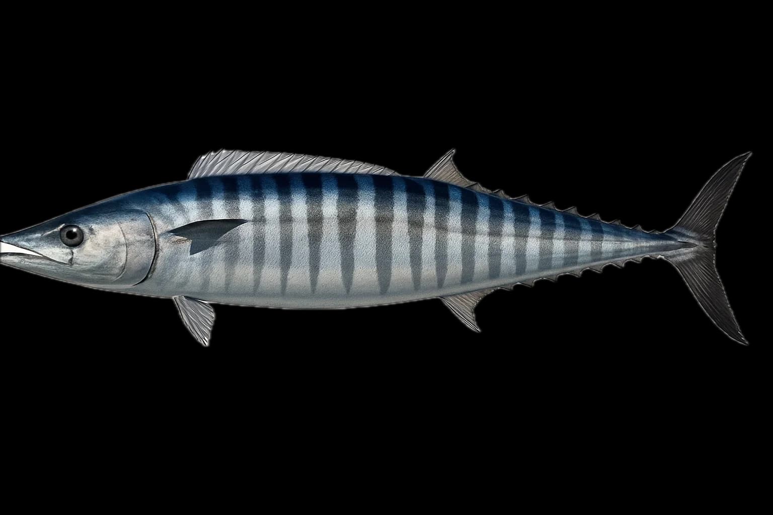 Wahoo (Acanthocybium solandri) — sea-fishing target species photographed in marine habitat